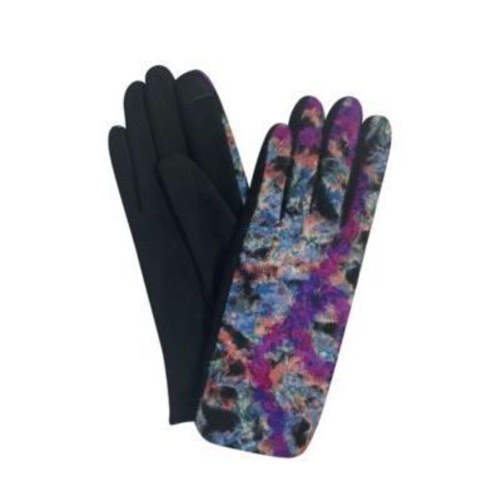 Marcus Adler Women's Multicolor Swirl Print Jersey Touchscreen Glove One Size - Picture 1 of 1